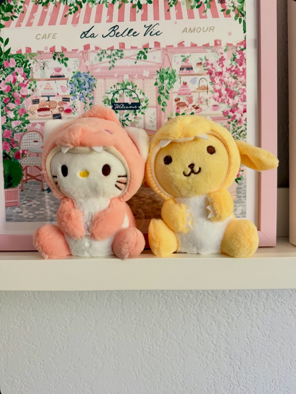 Hello Kitty and Pom Pom Plush Duo Key Chain/Bag Charms